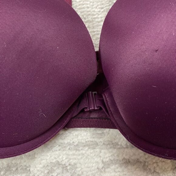 PINK Victoria Secret Wear Every Where Push Up Floral Print Red Bra Size 32C - Picture 6 of 6